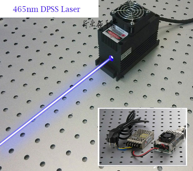 465nm 1W/1.5W 蓝光DPSS激光器带电源驱动器