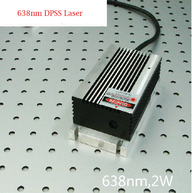 638nm 2W 高功率 红光 半导体激光器带电源