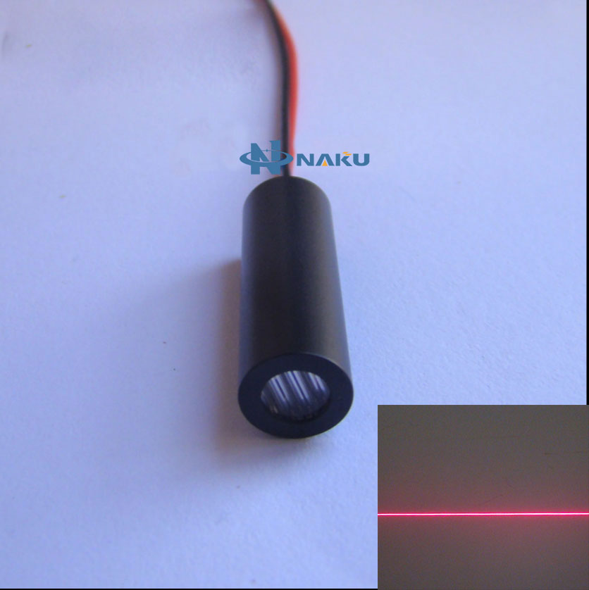 650nm 5mW 红色一字线激光模组 24V 水平标线发射器