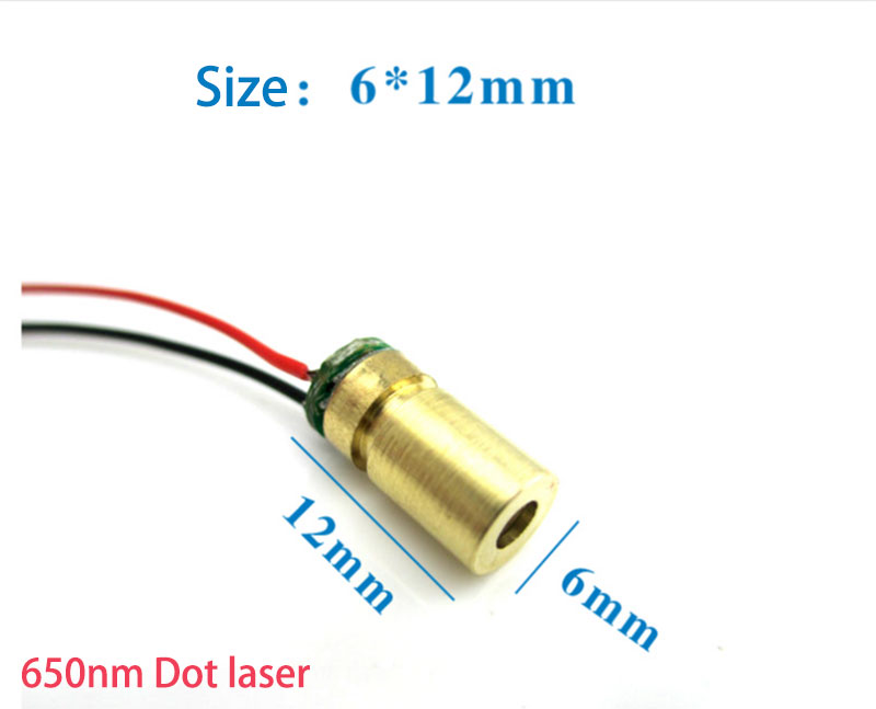 650nm 5mW Dot Red Laser module 1000pcs