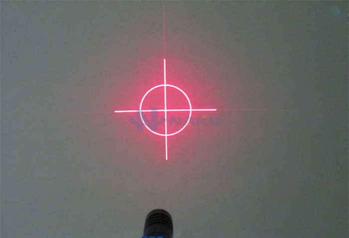 circle laser module with crosshair Red Green Blue