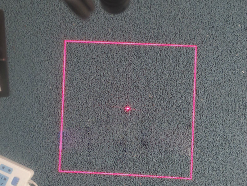 带中心点的明亮方形 红色/绿色/蓝色 激光形状可定制